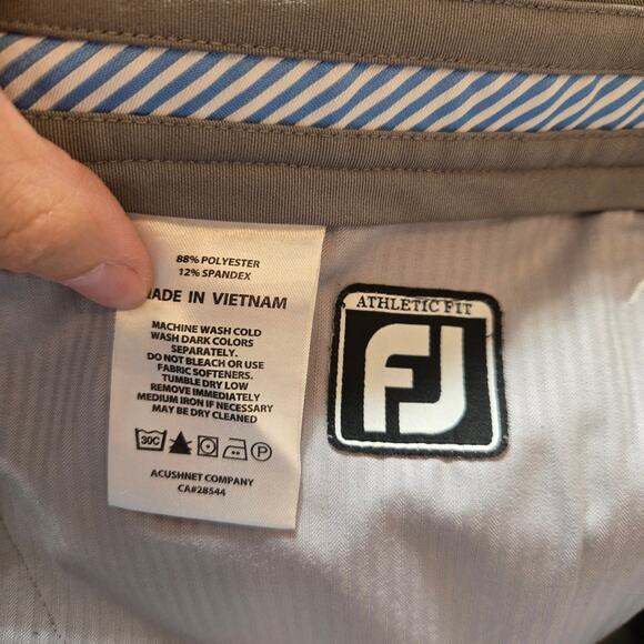 FootJoy pants Men's size 32X30 Gray Athletic Fit Golf Performance - Picture 7 of 7